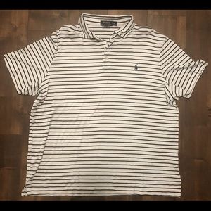 Polo Ralph Lauren Collared Shirt, Blue stripped
